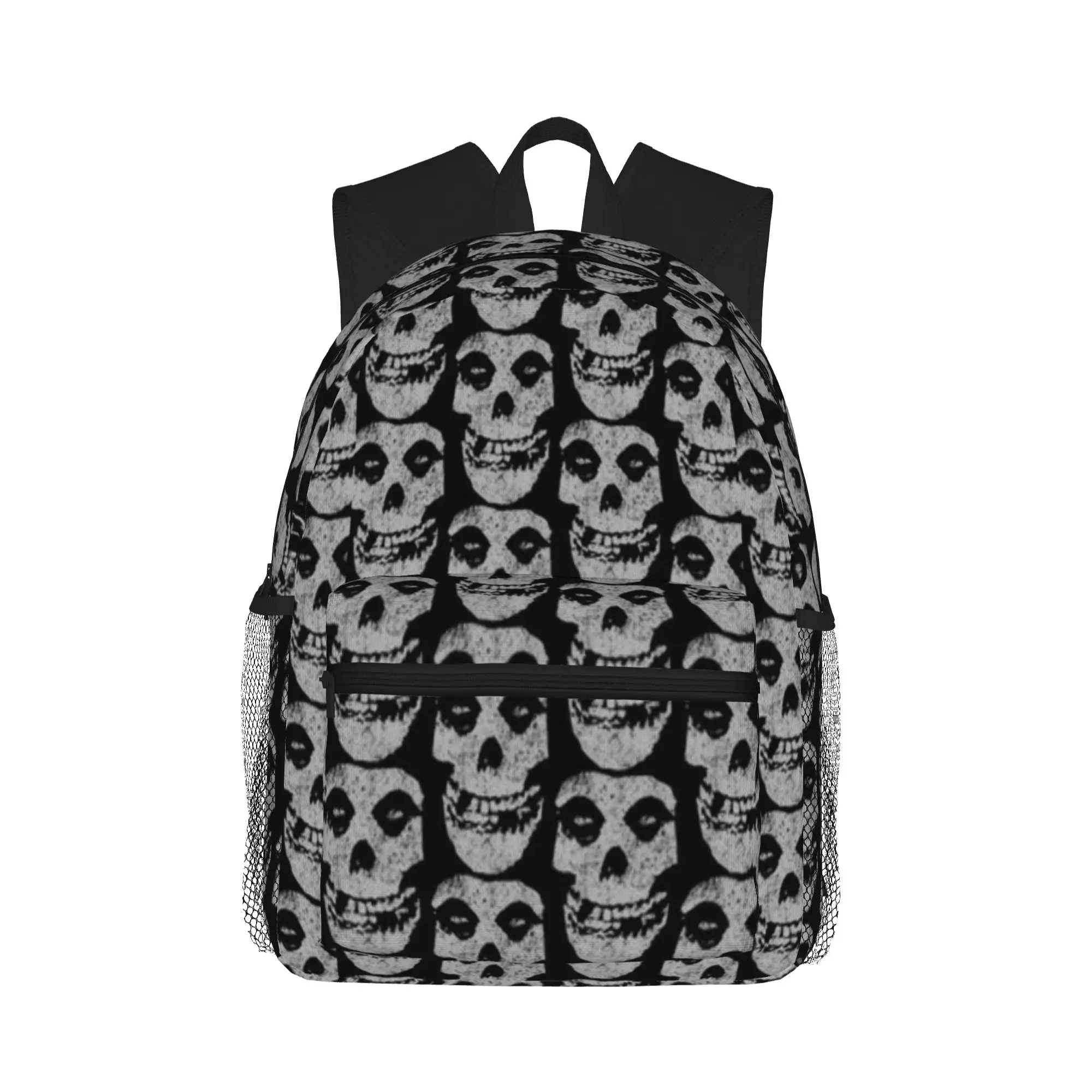 Misfits Punk Rock Vintage Flowy  Casual Backpack for Students and Adults Student