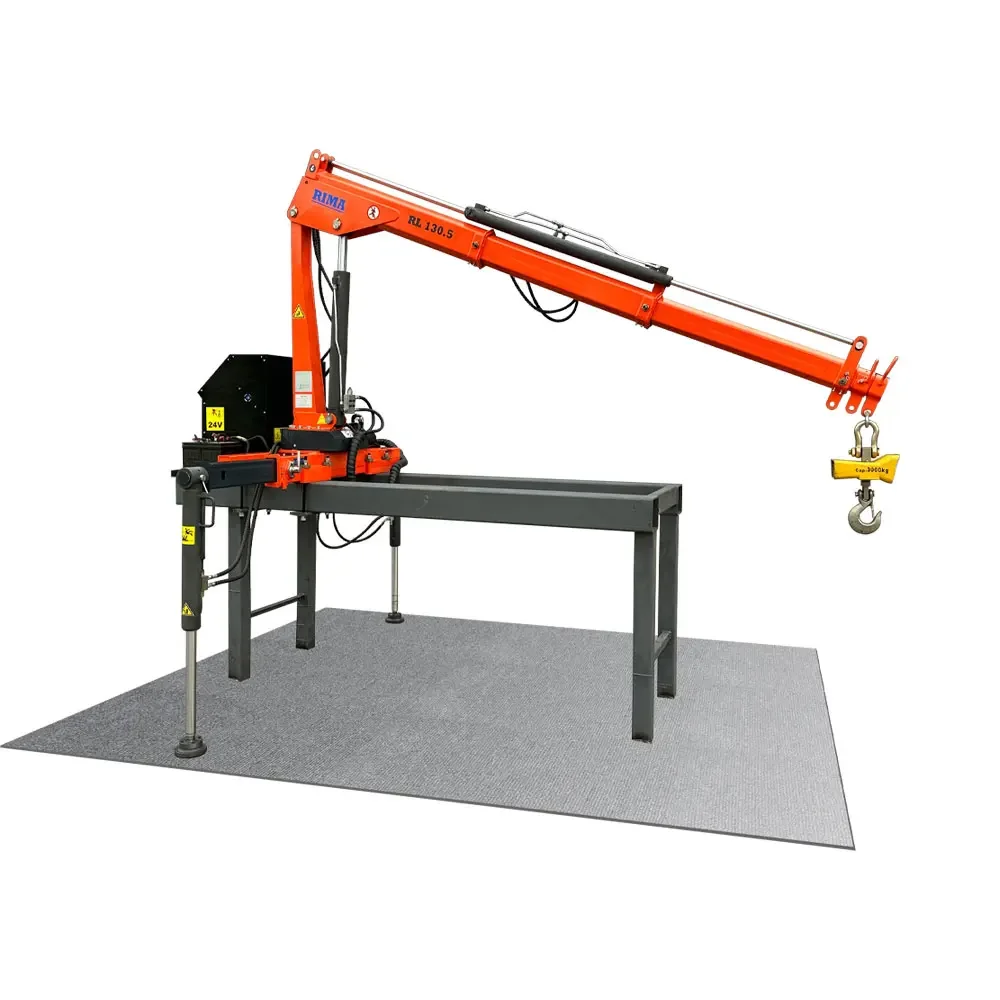 Remote control hydraulic small mini truck crane 1300KG lifting capacity mini crane