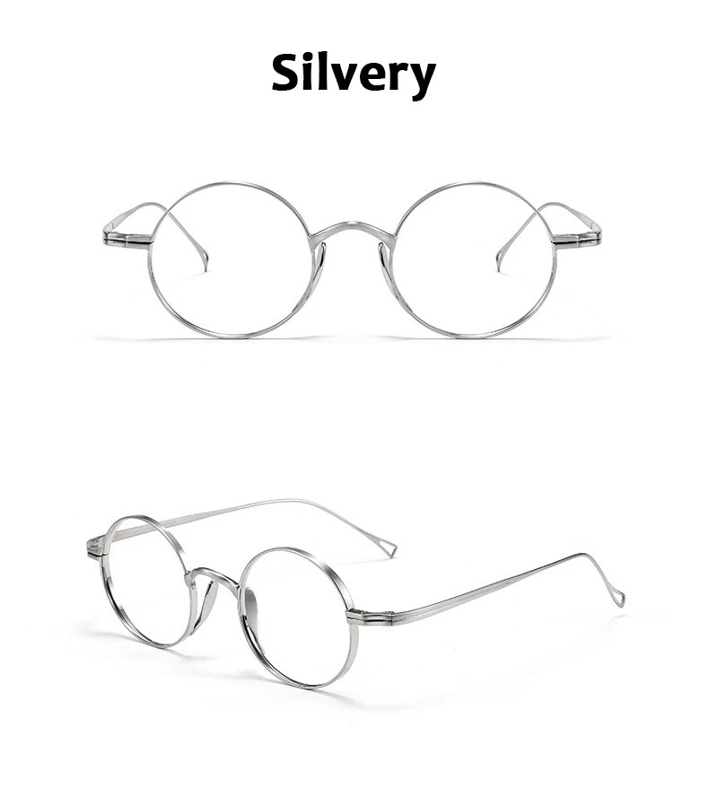 Japanischen Stil Handgemachte Retro Oval Runde Brille Rahmen Männer Reinem Titan Brillen Luxus Blau Licht Beständig Linsen Rahmen – Detail 15