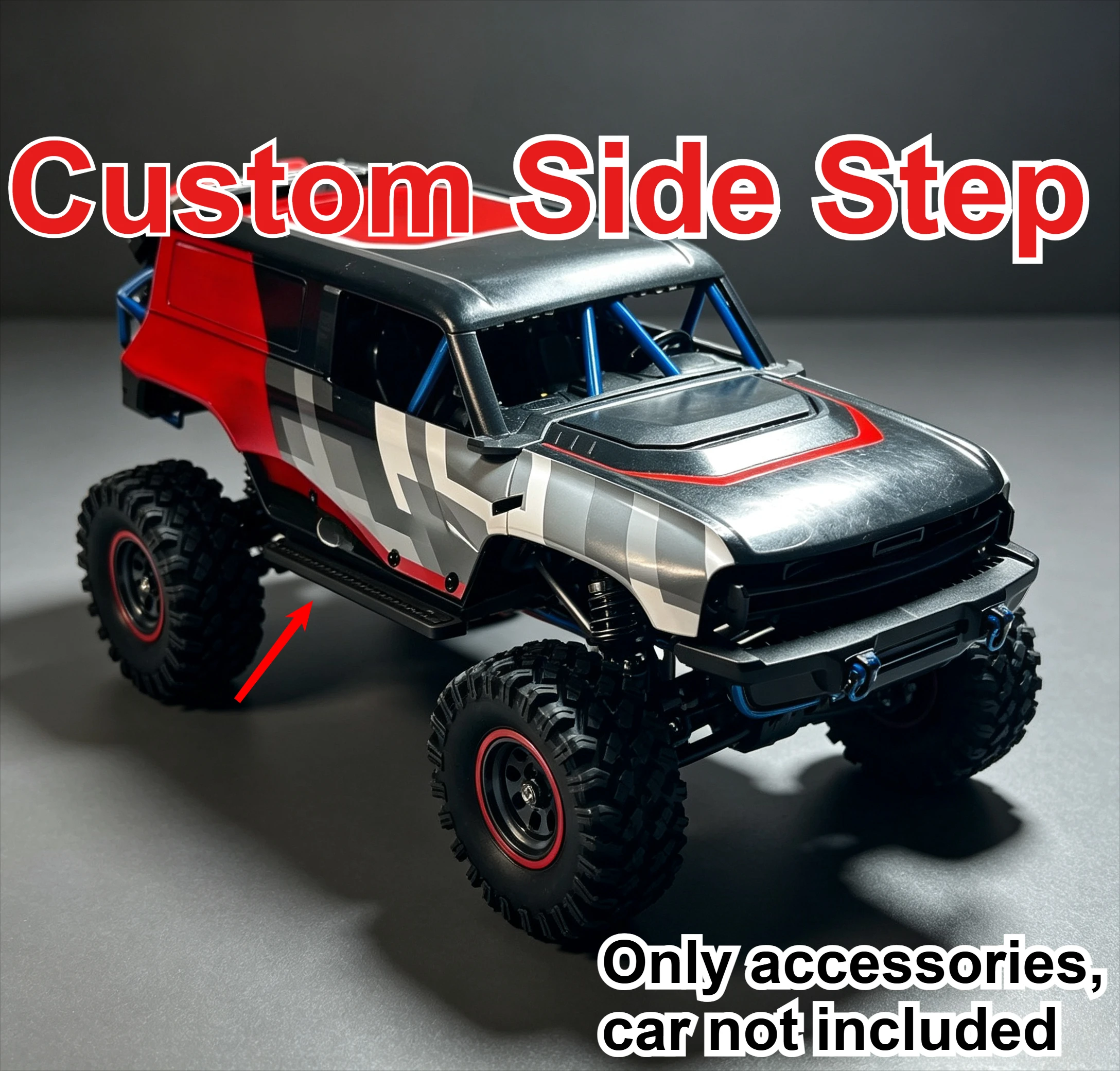 1/18 RC Off Road Car DIY Simulated Side Step Custom Model Number For MJX H18P Decorative Styling Decor Upgrade Mod Accessories