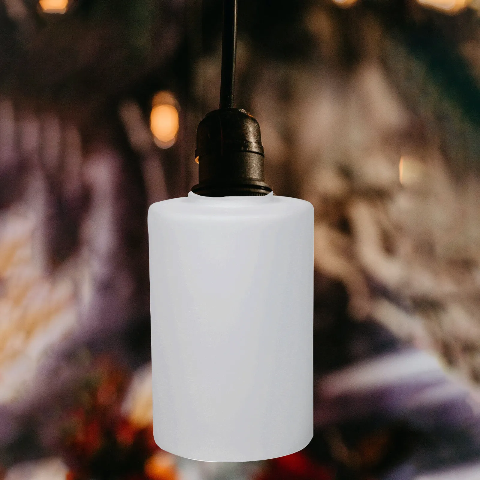 Glass lighting device lampshade for household users to protect ceiling lamps with white glass material