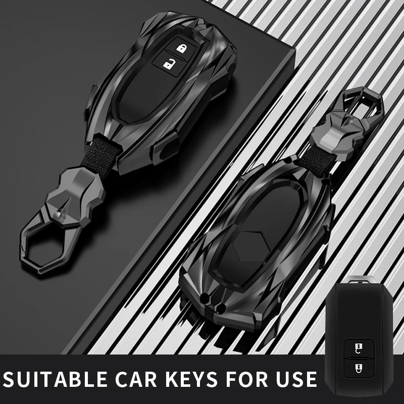 Funda para llave de coche suzuki, anillo de cubierta, soporte de carcasa de cadena, Ertiga Swift Wagon R, monopolio japonés tipo 3c Ignis Embona XL7