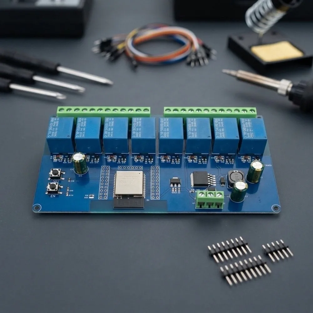 DC 5 To 30V 8 Channel Relay Module Suitable For IoT Automation Equipment Wide Voltage Full IO Ports Smart Home Control
