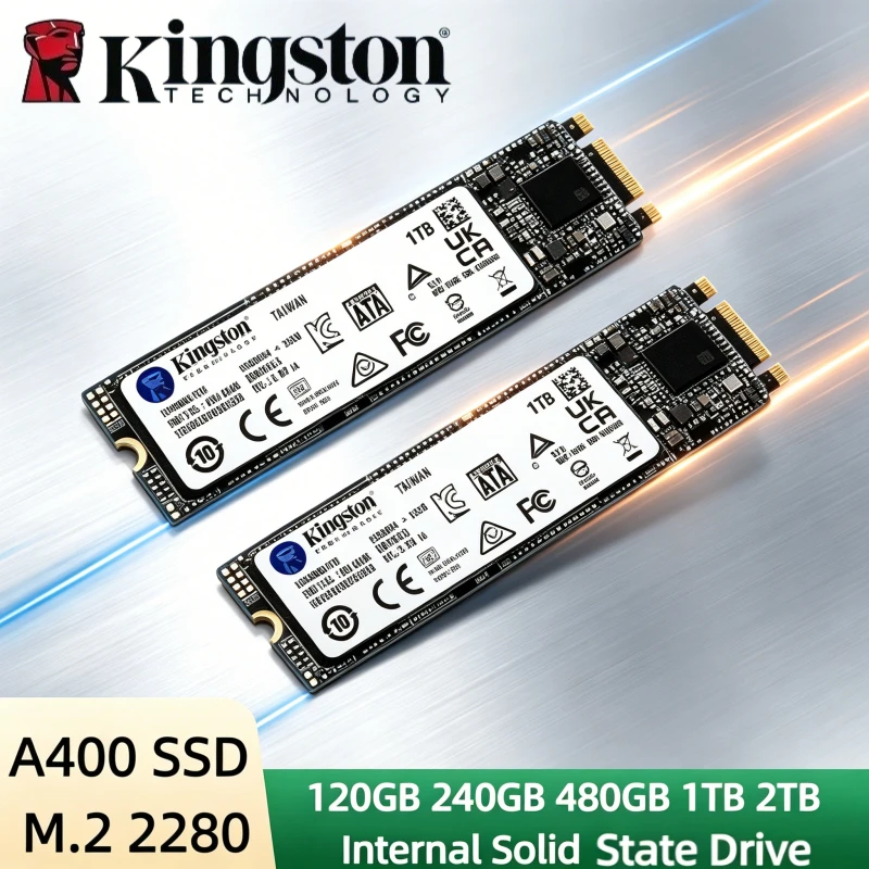 Kingston M.2 SSD 2280 Internal Solid State Drives 480GB 240GB 1TB 2TB SSDs A400-NGFF M.2 SATA Hard Disk for Laptop Desktop PC