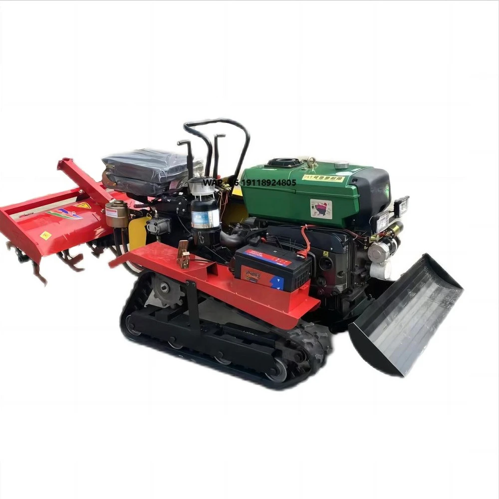 

Agricultural Farm Tools and Equipment Crawler Rotary Tiller Price with Various Implement for Sale