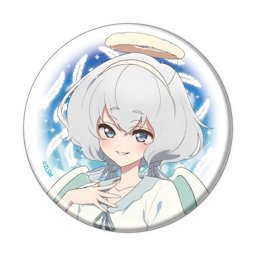 Anime Zombie Land Saga Lily Hoshikawa Junko Konno Badge 58MM Acrylic Stand Keychain Brooch Lapel Backpack Decoration