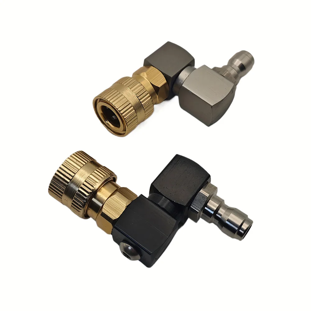 360 ° فوهة مسدس غسالة الضغط الدوارة، محول توصيل سريع 1/4 بوصة لتنظيف السيارة - مانع للتسرب، موفر للمياه #4