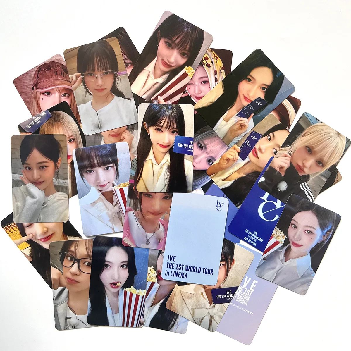 Kpop ive a primeira turnê mundial cartão de foto lomo cartão yujin gaeul wonyoung liz rei leeseo fãs coleção presente