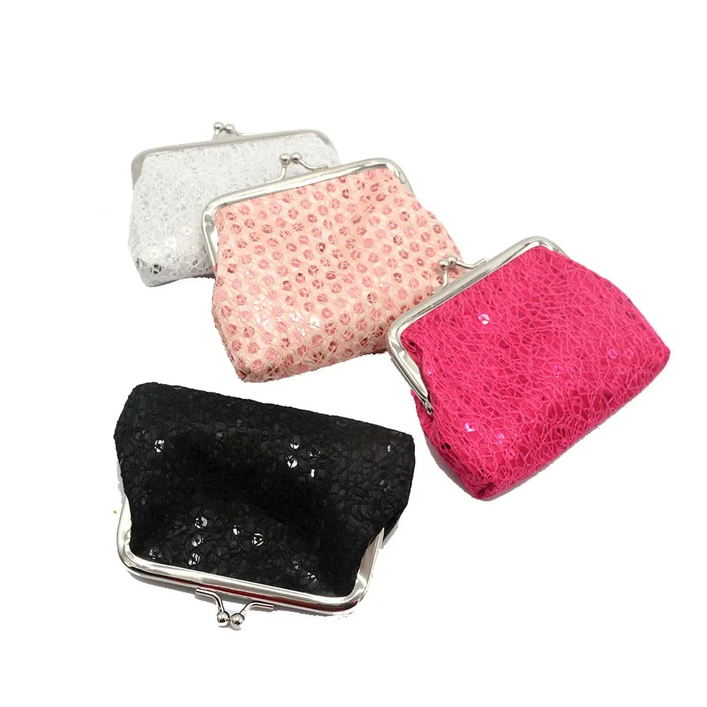 New Women's Wallets Sequin Women Small Hasp Wallet Card Holder Casual Coin Purse Clutch Handbag Female Money Bag Carteras Mujer