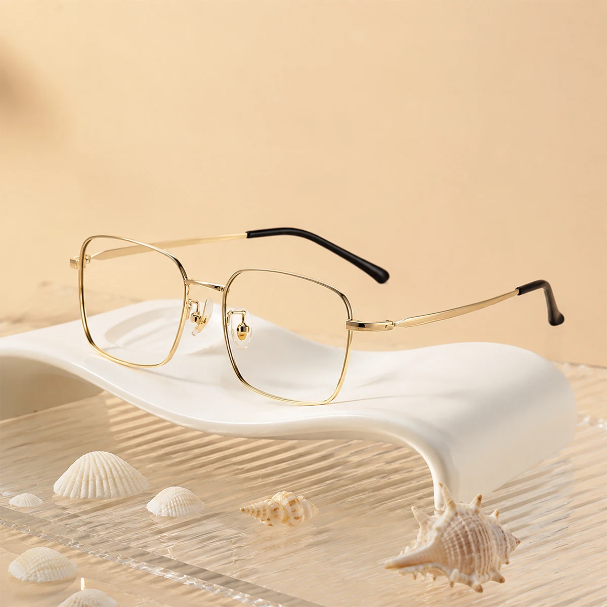 نظارة معدنية مربعة الشكل مضادة - مراجعة Men'S Fashion Non Prescription Glasses وسعره