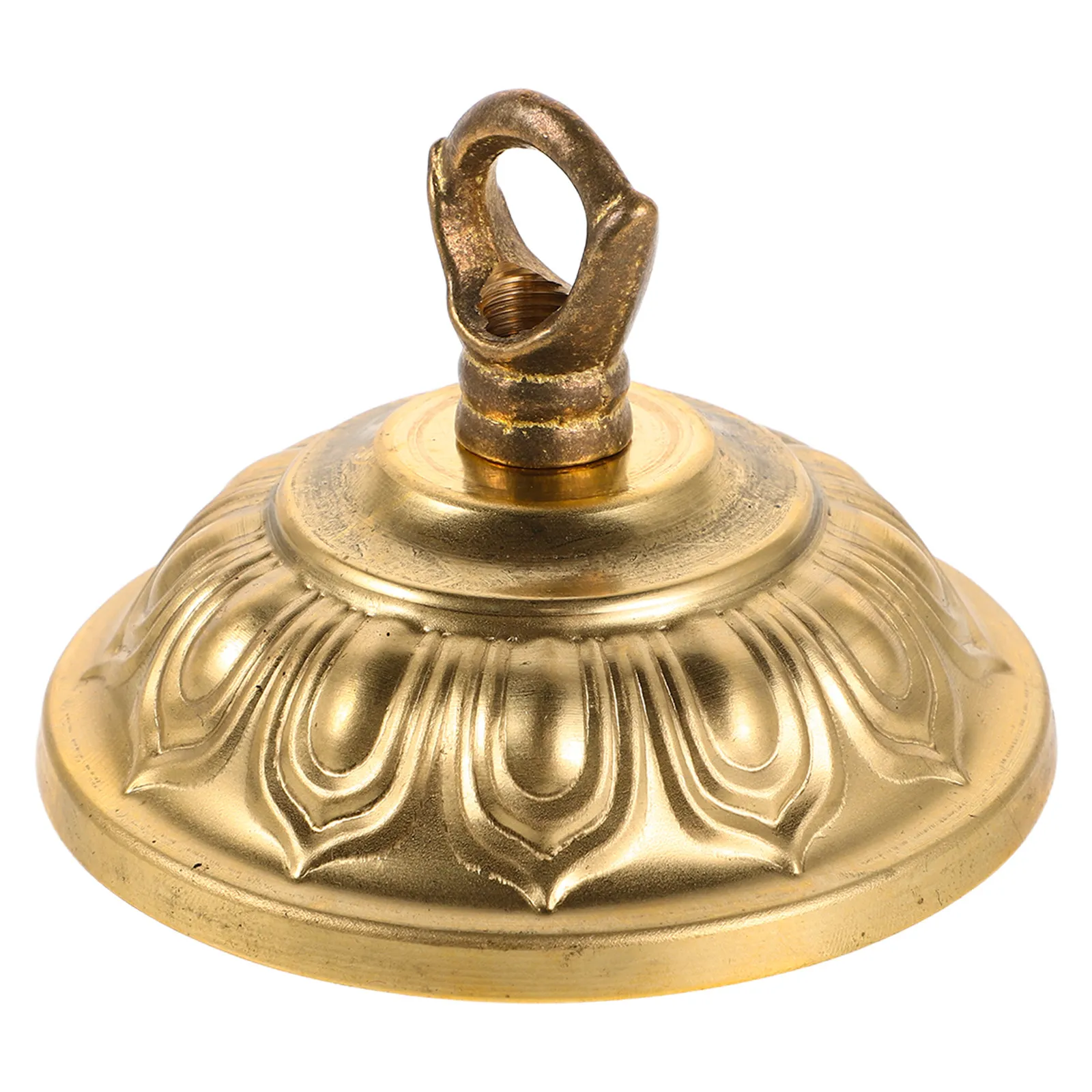 Copper Pendant Lamp Hole Ceiling Plate Base Holder Polished Ceiling Fixture Bracket for Living Room Bedroom Dining Room Heavy