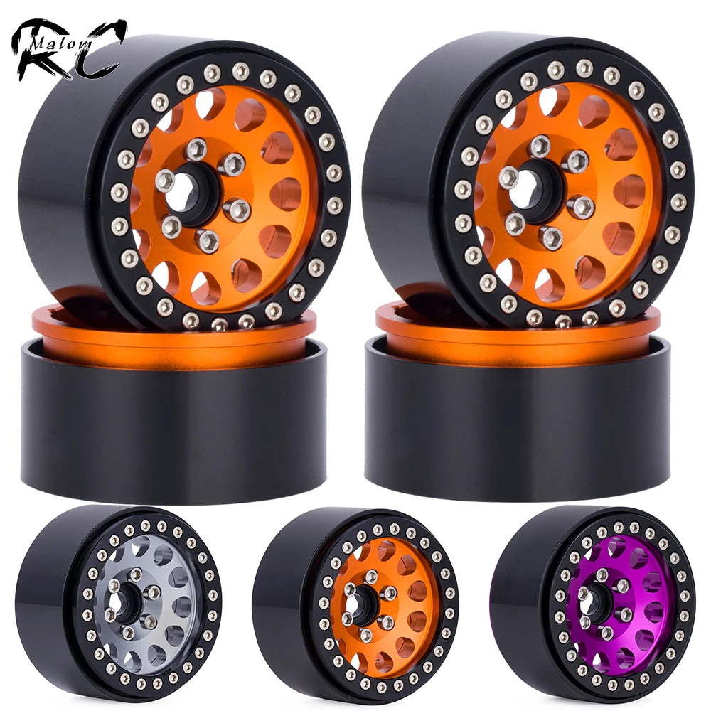 

1.9-дюймовые алюминиевые диски с бедлоком, 4 шт., для радиоуправляемых краулеров 1/10 — подходят для Axial SCX10, SCX10II, Wraith, Traxxas TRX4, TRX6, D90, Tamiya