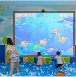 100 Mutil Finger Touch Wall Game Portable Interactive Prtojection Virtual Screen for Education, Presentation and Entertainment