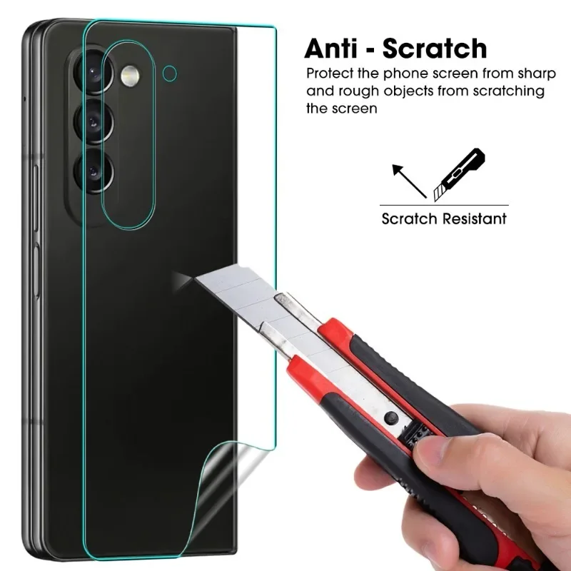 Hydrogel Film for Samsung Galaxy Z Fold 5 Outer Inner Screen Protector HD Clear Anti-scratch Protective Film for Samsung Z Fold5