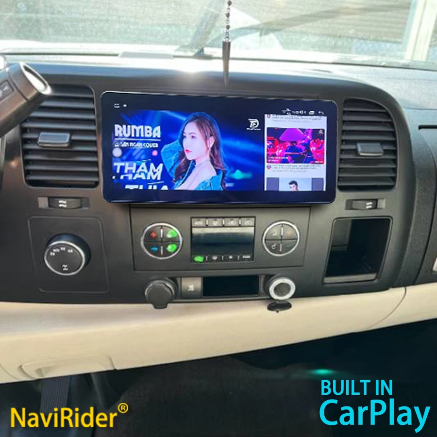 

Автомобильный экран Android для 2007 Chevrolet Silverado 1500 2007 + GPS мультимедийный видеоплеер мультимедийный плеер DSP беспроводной Carplay 4G