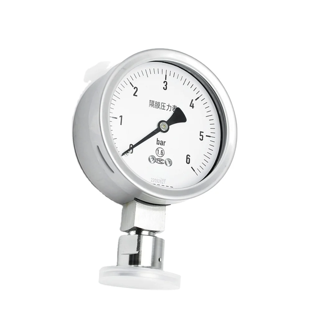 

Sanitary Diaphragm Pressure Gauge 316 Stainless Steel