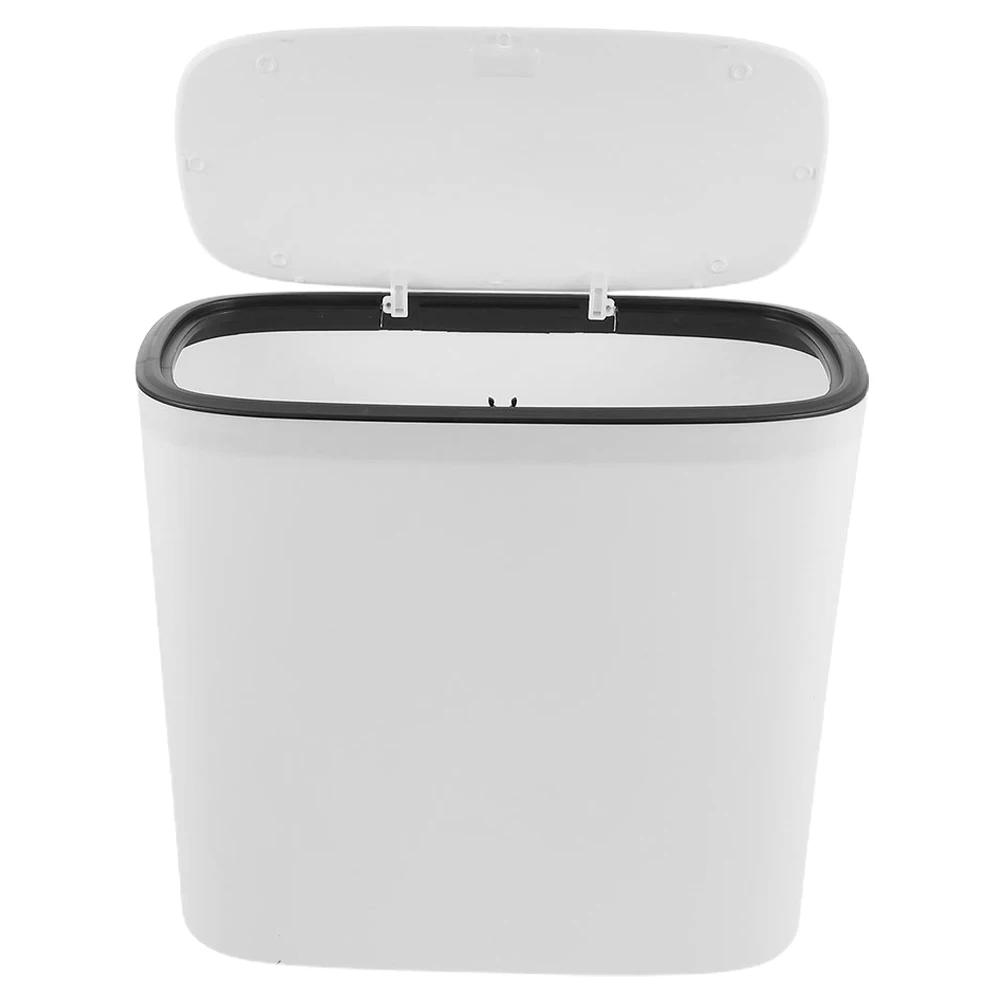 

Мусорное ведро Портативный пластиковый мусорный бак с большим отверстием для спальни, ванной комнаты, кухни, офиса, мусорное ведро для спальни