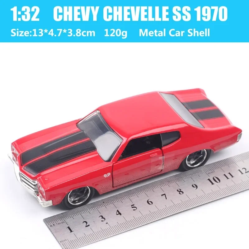 Chevelle SS Diecast 1:32 1970รถสปอร์ตจำลองโมเดลรถยนต์ของเล่นของที่ระลึกเครื่องประดับงานฝีมือของขวัญ