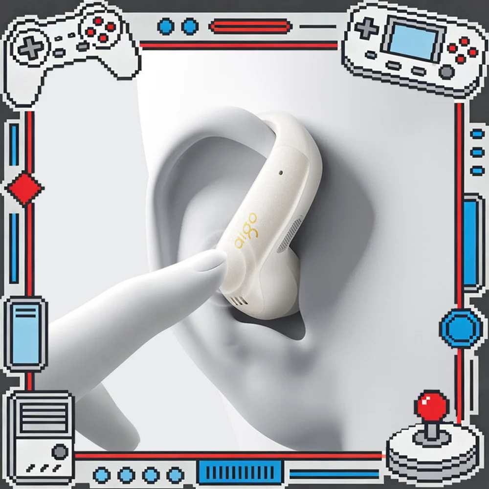 AIGO SA09 Open-Ear Ear-Hook Wireless Bluetooth Headphones for Sports Running and Music For Gifts