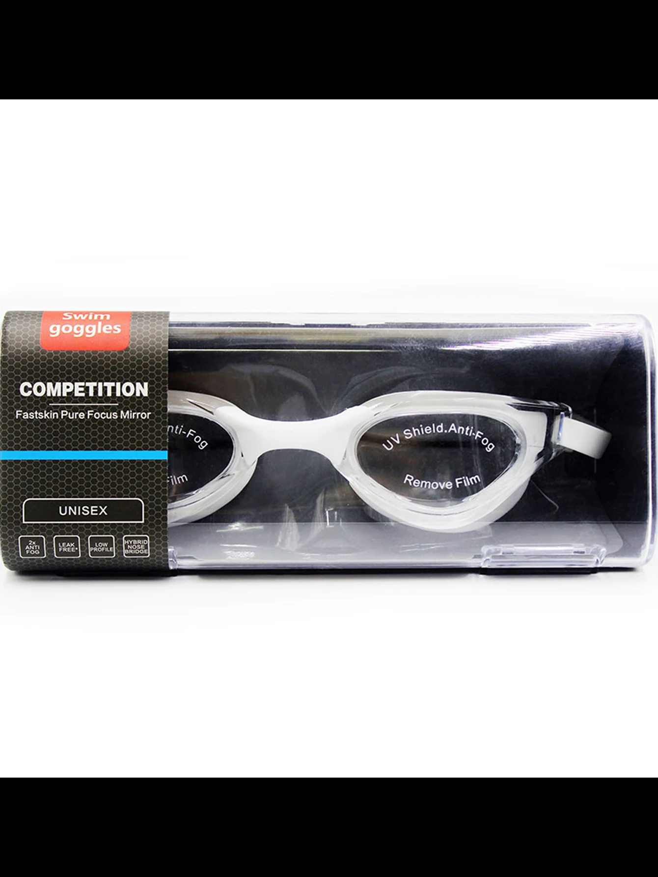 Renn-Schwimmbrille für Erwachsene, professionelle beschlagfreie Schwimmbrille mit verspiegelten Gläsern, Trainingsbrille – Detail 7