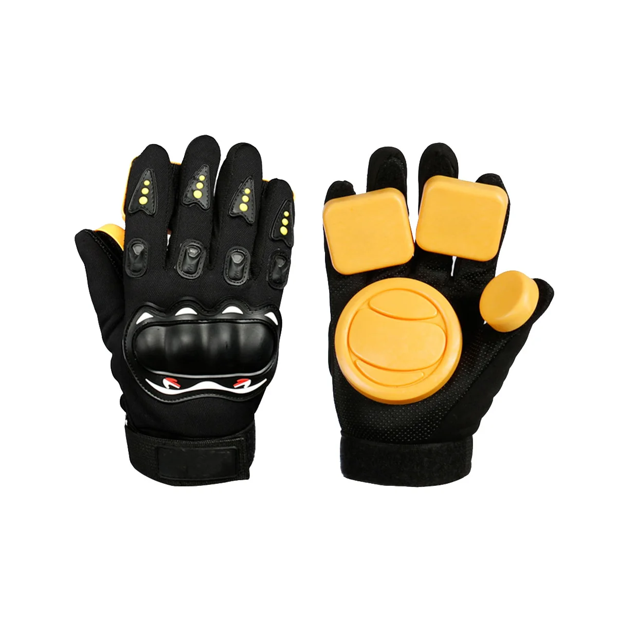 Downhill Skateboard Gloves Roller Long Board Slider Skateboard Turning Gloves Slide Brake Gloves with Slider