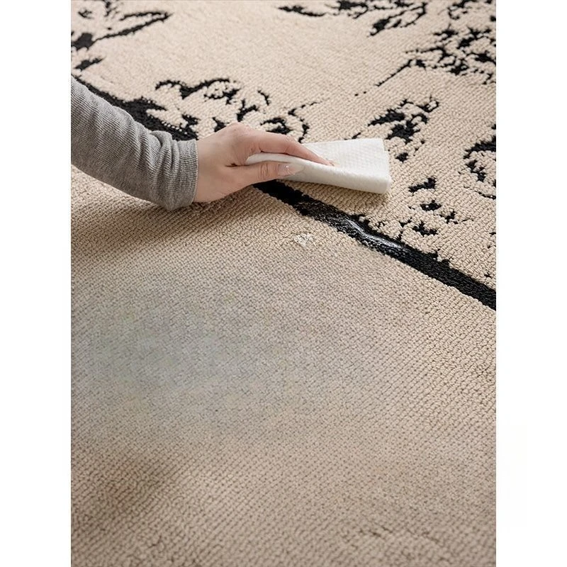 

French antique style, waterproof and anti-fouling, living room carpet, light luxury and high-end sense