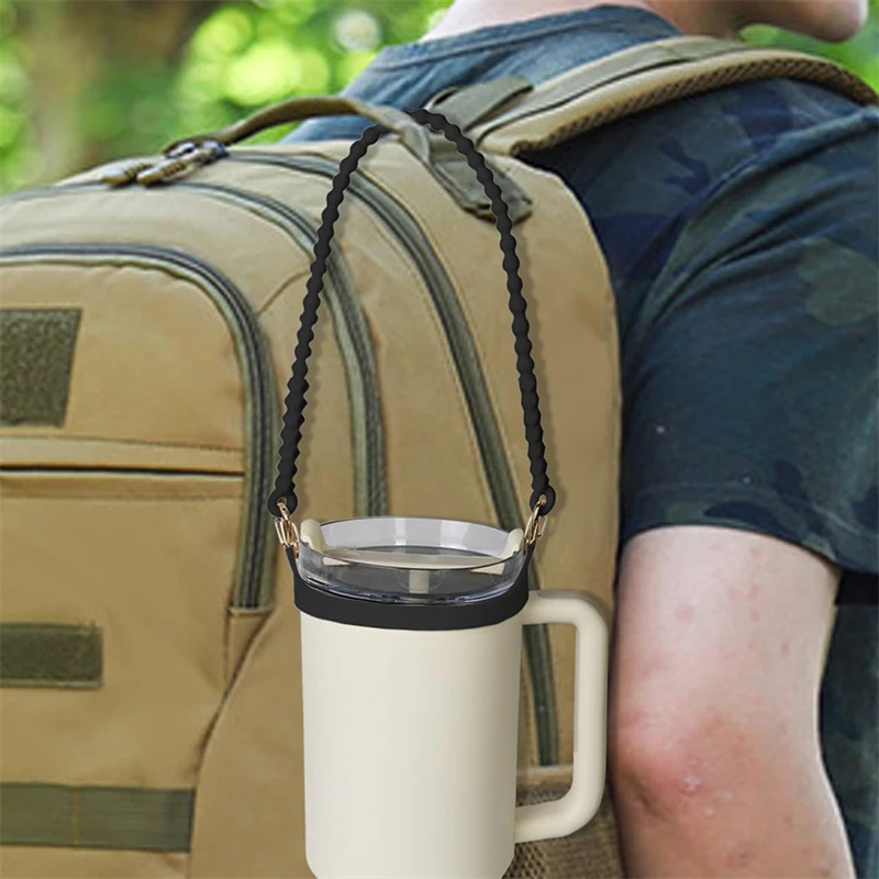 Portable Rope Water Bottle Sling Soft And Durable Silicone Carry-on Teacup Accessories Rope Water Bottle Sling