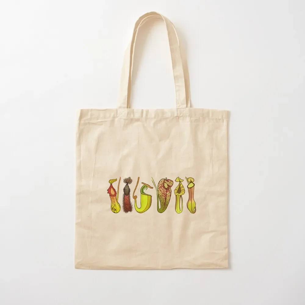 

Six Nepenthes Carnivorous Pitcher Plants Tote Bag Women's shopper cute tote bag Big bag women