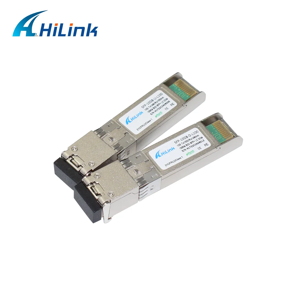 Free Shipping 100KM Single Fiber GBIC SFP 10GB BIDI 1550nm 1490nm 80KM LC Simplex DOM