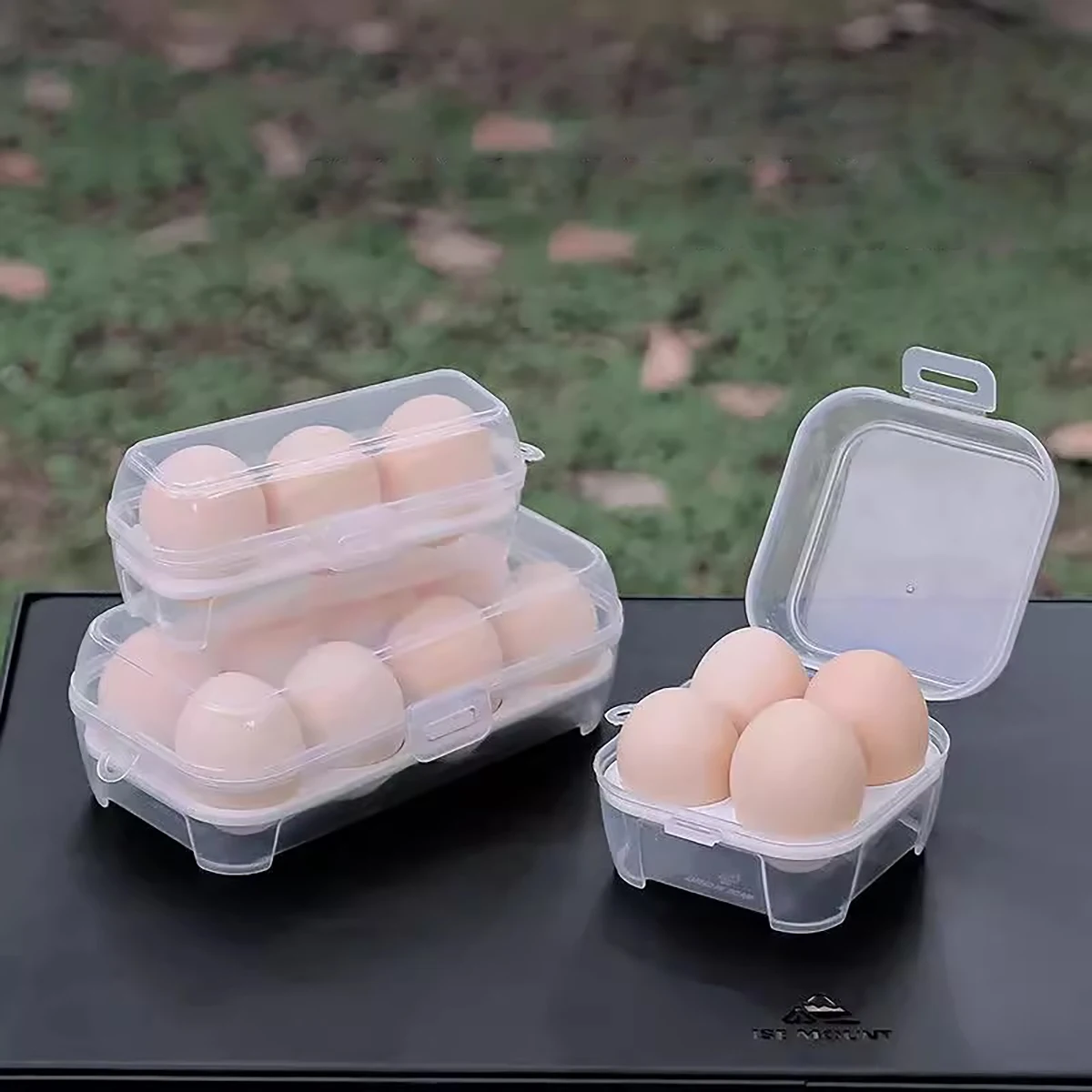 Portable Shockproof Egg Storage Box Plastic Shatterproof Egg Tray Camping Household Travel Anti-break Egg Protective Container