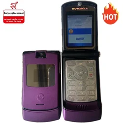 RAZR V3 90% 모토로라 정품 언락 플립 블루투스 휴대폰, 듀얼 디스플레이 고급 고속 통화, GSM 850, 900, 1800, 1900 하이 퀄리티