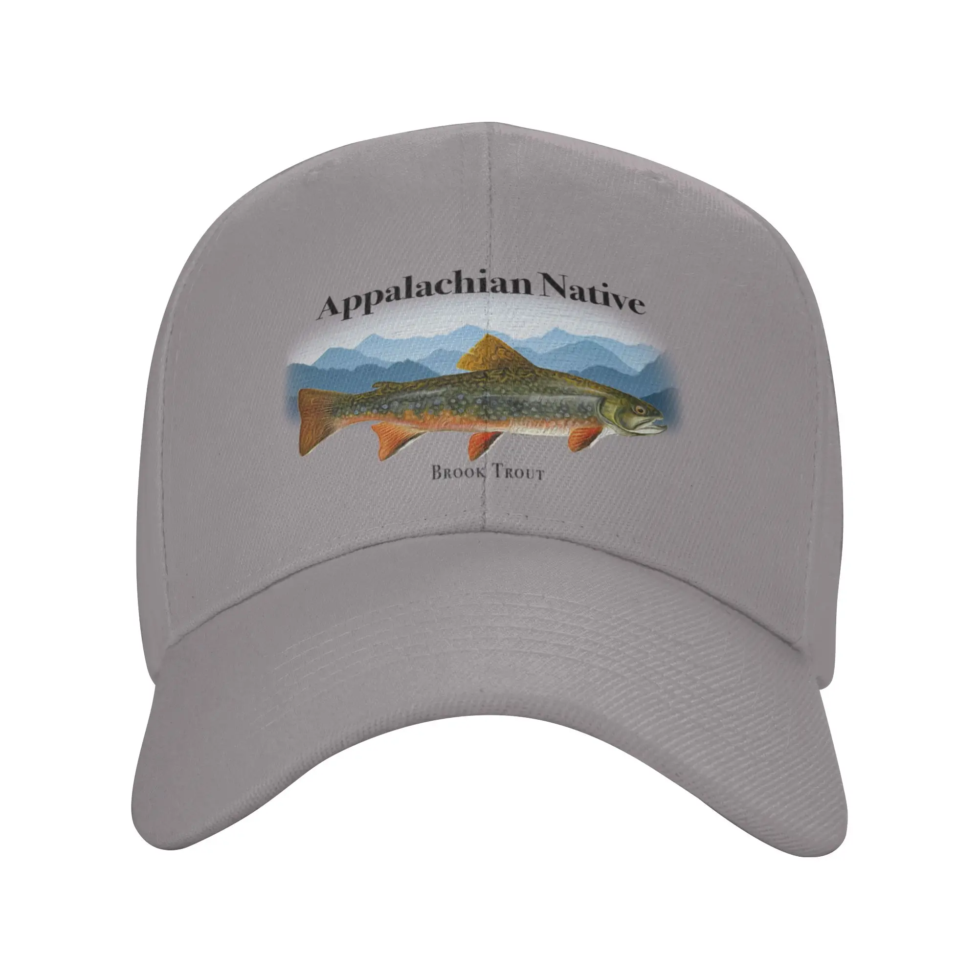 Appalachian Native Brook Trout Fly Fishing Trendy Baseball Cap Commuting Breathable Hip Hop Cap