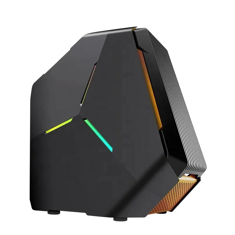 Lovingcool Fast Delivery Desktop Micro ATX ITX Gaming Computer Cases Mid Tower PC Cabinet Case RGB Tower Support 120mm ARGB Fans