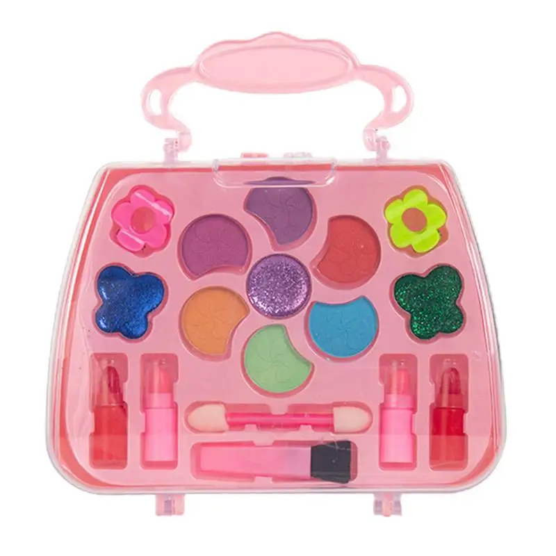 

Little Girls Makeup Set Kids Cosmetic Makeup Sets Portable Fancy Dress Up Play Cosmetic Beauty Set For Children Kids Girls