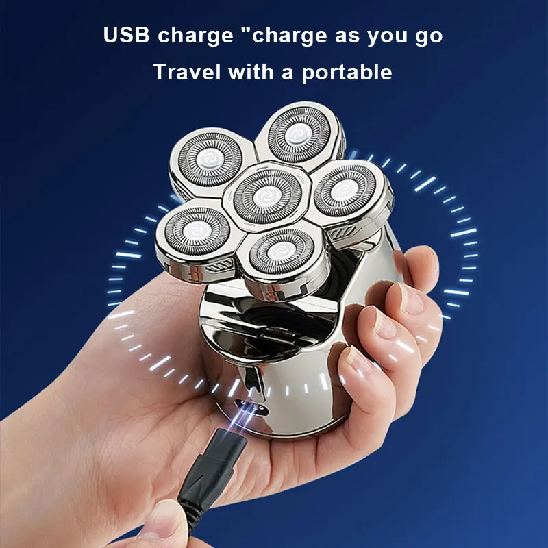 تصميم جديد فريد من نوعه PX7 مستوى مقاوم للماء للسفر المحمول للاستخدام المنزلي للرجال ماكينة حلاقة صغيرة للجسم 6 في 1 ماكينة حلاقة إلكترونية قابلة لإعادة الشحن