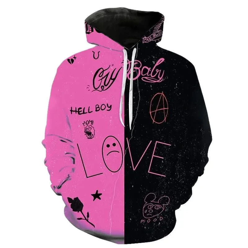 Love Lil.peep Hoodie Men/Women Sweatshirts Lil Peep 3d Print Streetwear Pullover Kids Casual y2k coat