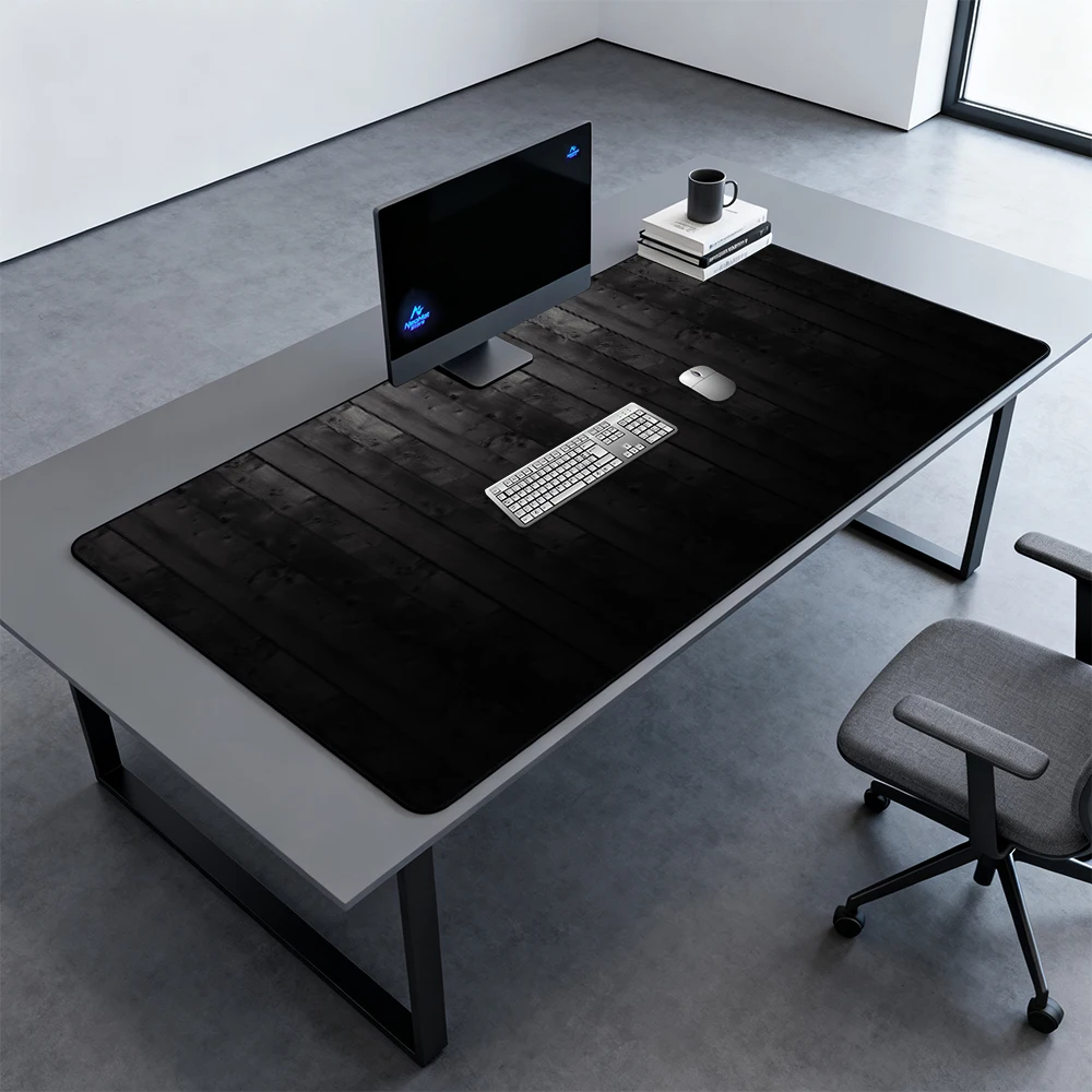 Huge Mouse Pad 2000x1000 Wood  - Desk Setup Black And Wood 评论和价格
