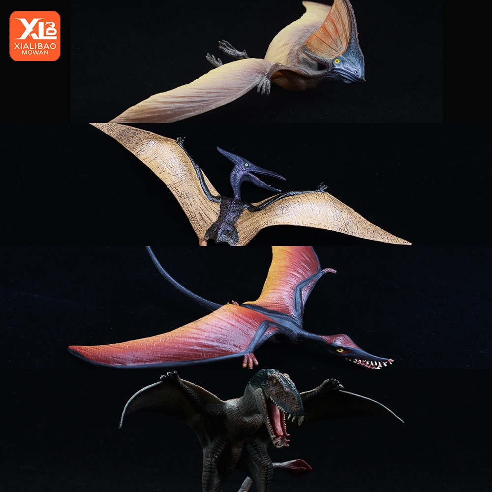 Juguete de dinosaurio de simulación Jurásica, Pterodáctilo, Pteranodon, Haztergo, modelo de pterosaurio, figura de acción, colección de animales, regalo para niños