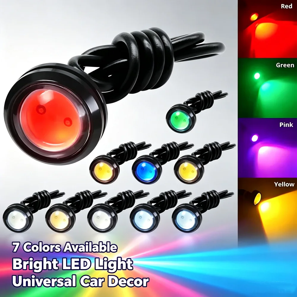 18MM 23MM LED Eagle Eye Light 12V Waterproof Car DRL Daytime Running Lamp Backup Parking Signal for Auto Motorcycle Decoration