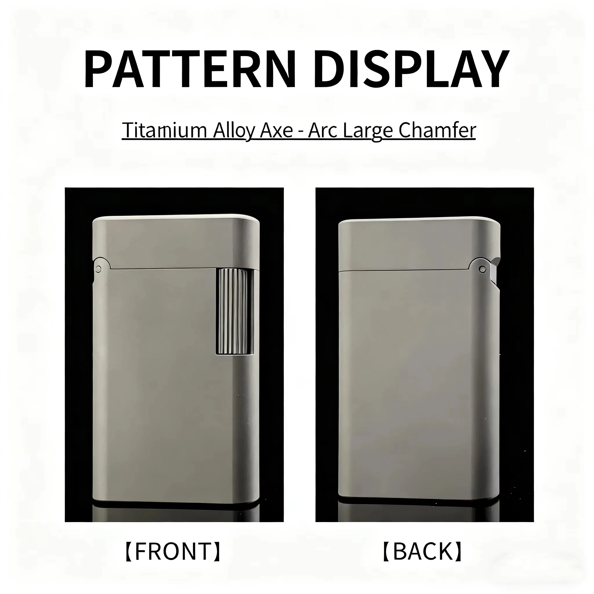 Full Titanium Durable Liquid Fuel Lighter Side Slip Ignition Flip Cover Lighter Soft Flame Father Husband Gift Collection