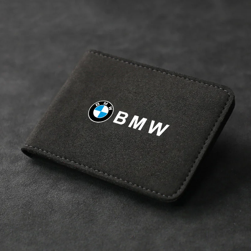 

Suede Leather Car Driver License Bag Auto Driving Documents Wallet For BMW E46 E90 E60 F30 F10 X1 X2 X3 X5 X4 X6 X7 G30 G20 G32