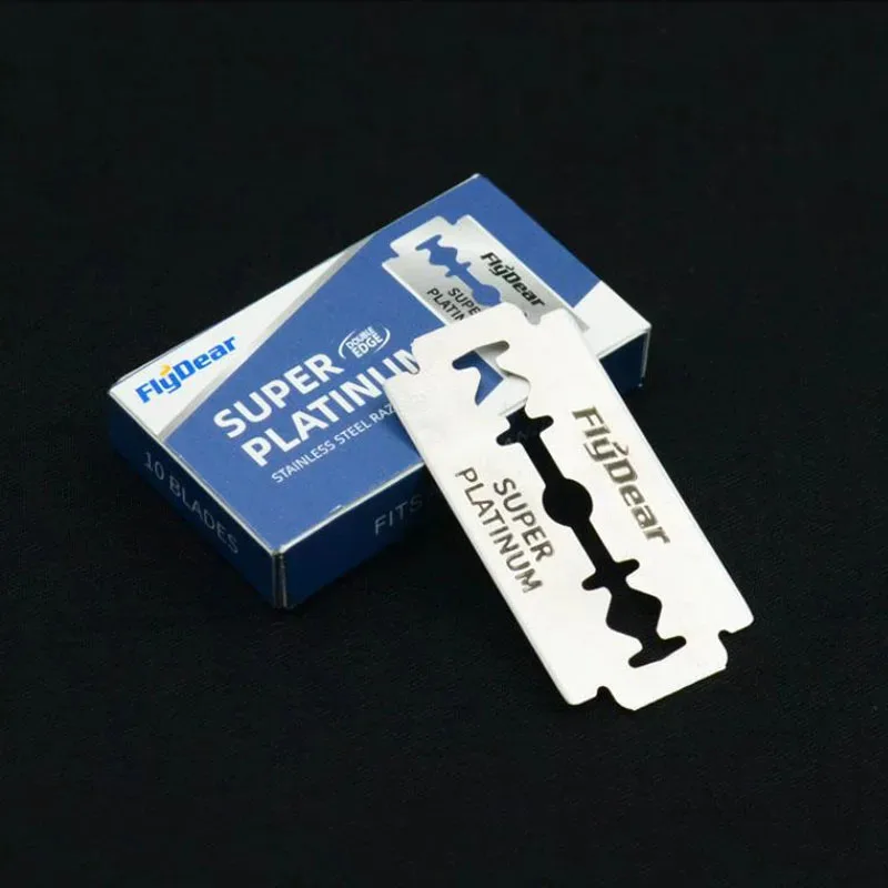 10/50/100/130 قطعة شفرات حلاقة لشفرات الحلاقة ذات الحافة المزدوجة، شفرات من الفولاذ المقاوم للصدأ تستخدم لسكين الطي مع الحلاقة وإزالة الشعر