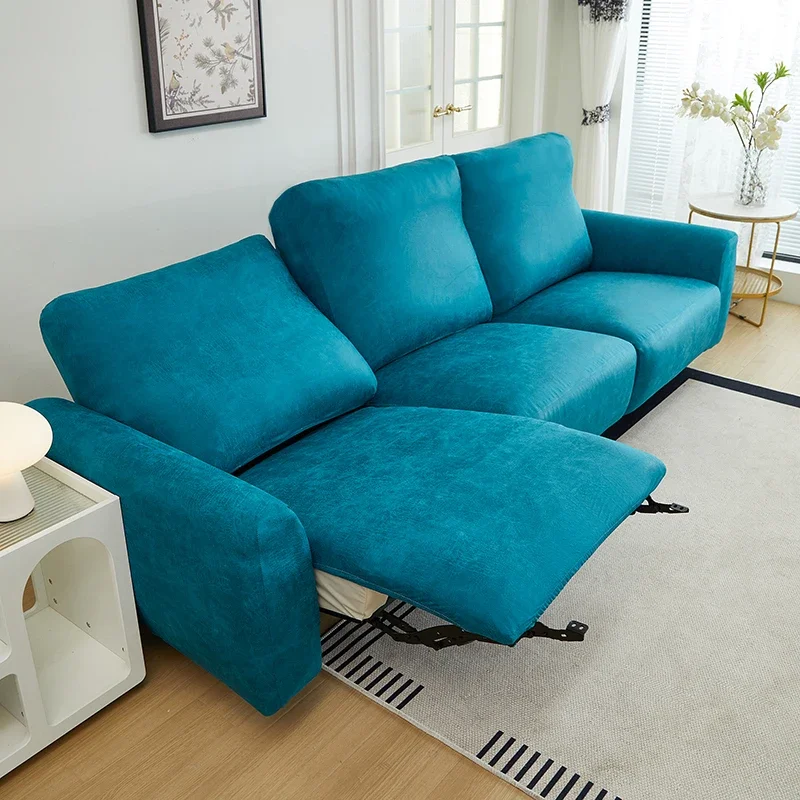 8 Pieces 1/2/3 Seater Recliner Couch Covers Leather Like Sofa Recliner Covers 4/6 Washable Stretch Sofa Slipcovers