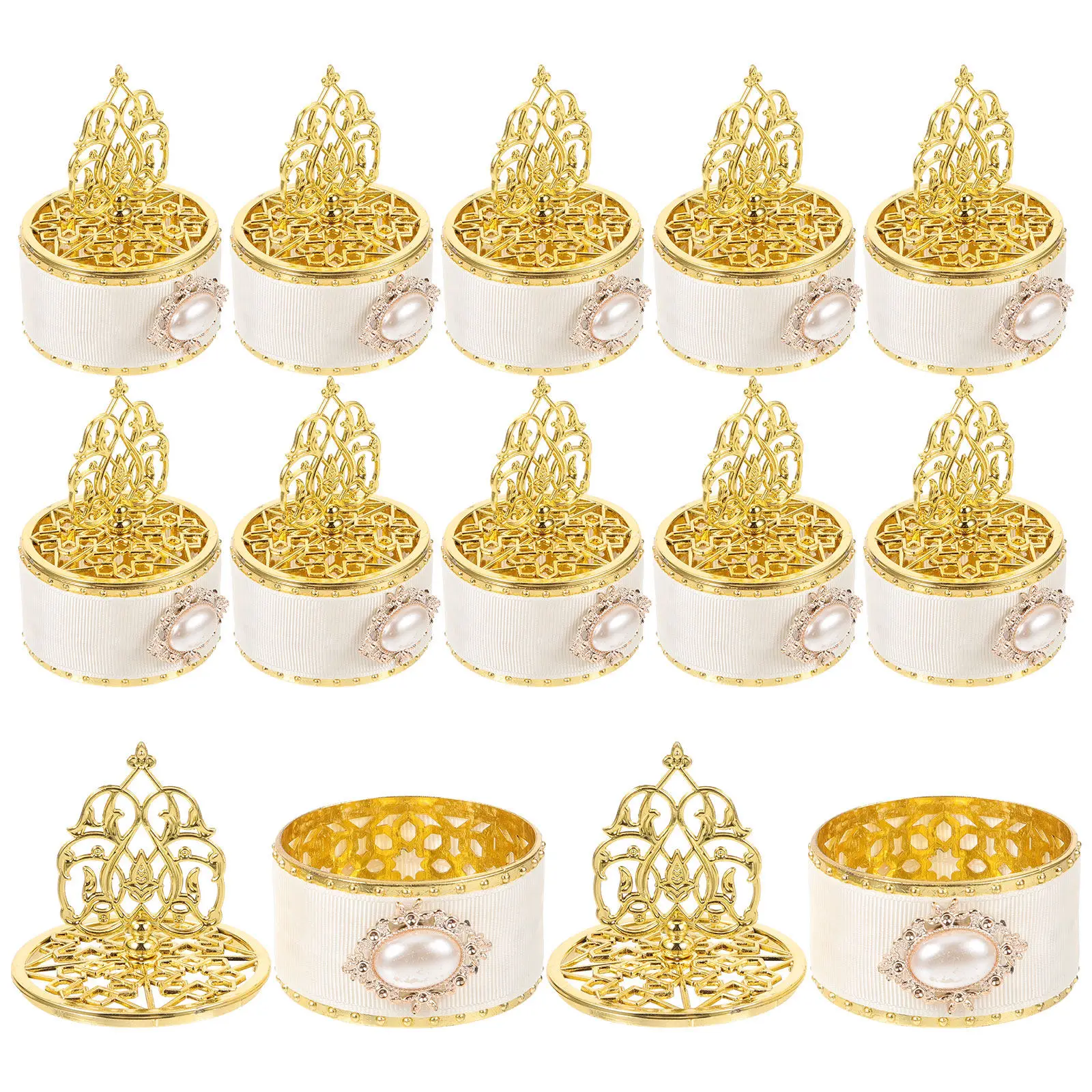 

Набор из 12 легких органайзеров для украшений из полипропилена: изысканные настольные витрины для мелких сувениров, подвесок, брошей, конфет