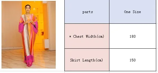 African women's loose skirt comfortable artificial silk fabric stitching tassel fashion quality