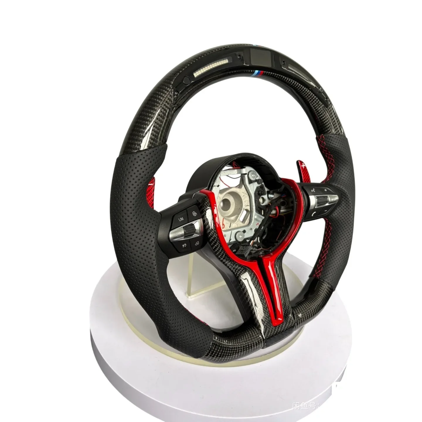 YZ Customized Lightweight Design High Strength Carbon Fiber Sports Steering Wheel for F10 F11 F15 F16 F30 3 Series 5 Series