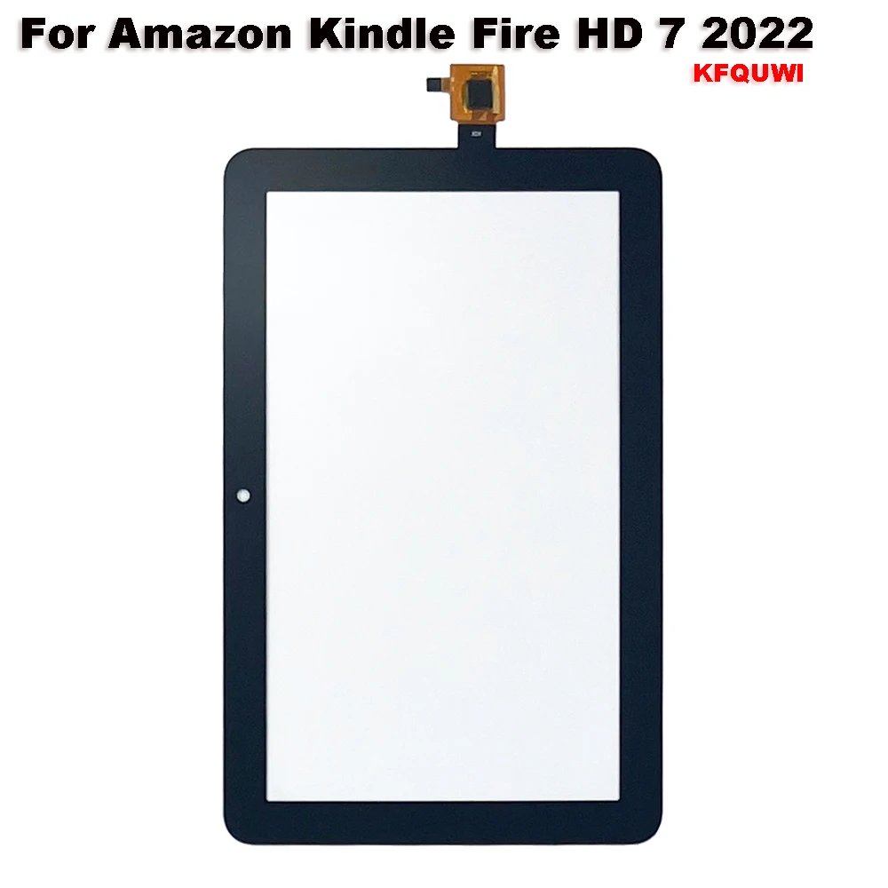 ใหม่สำหรับ Amazon Fire HD 7 (2022) HD7 2022 12th Gen 7.0 "kfquwi หน้าจอสัมผัส + อะไหล่เปลี่ยนแผงกระจกหน้า LCD