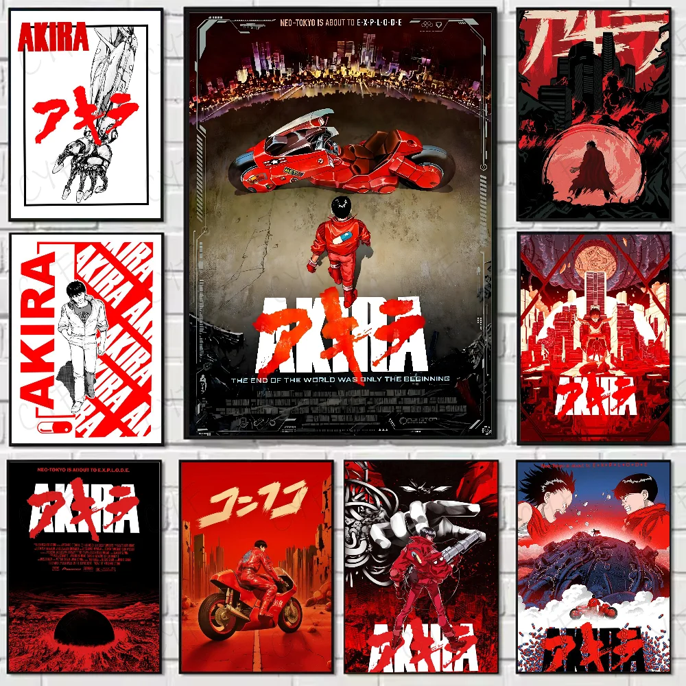 1PC Anime A-Akira Poster High Quality Wall Art for Home Office Bedroom Living Room Hallway Bar Perfect Gift Idea