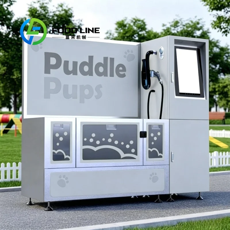Dog Self Washing Machine Compact Floor Layout Suitable For Small Spaces Like Home Balcony Pet Store And Grooming Salon