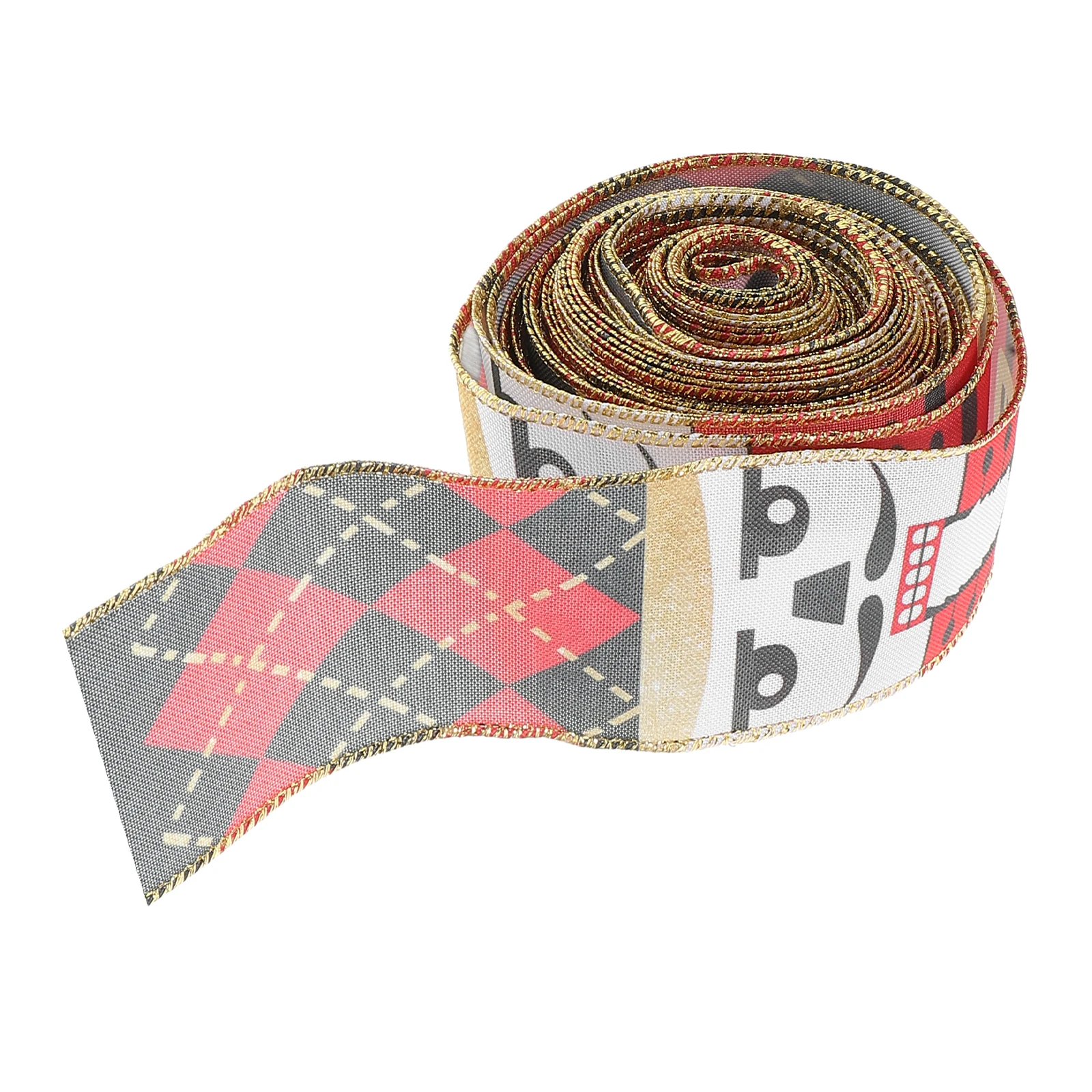 

Christmas Ribbon Birthday Diy Decorations Tree Cartoon Theme Polyester Crafting